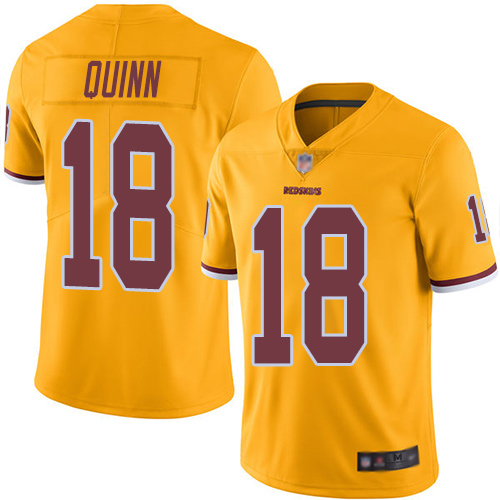 Washington Redskins Limited Gold Men Trey Quinn Jersey NFL Football #18 Rush Vapor Untouchable->women nfl jersey->Women Jersey